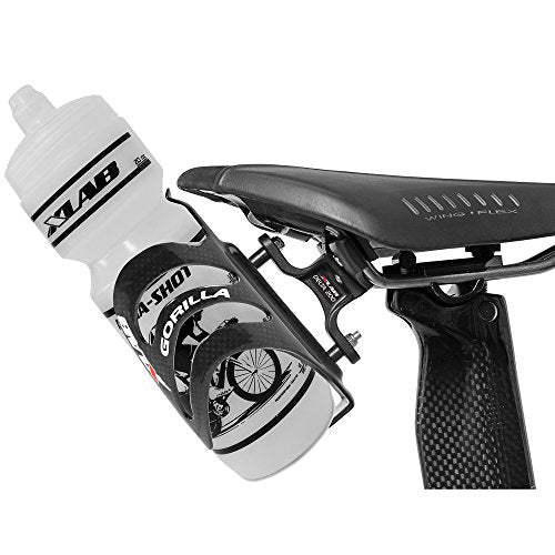 XLAB Delta 200 Single Bicycle Water Bottle Cage with Carbon Fiber Grip