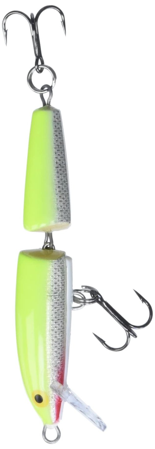 Rapala Jointed 07 Fishing lure, 2.75-Inch, Silver Fluorescent Chartreuse