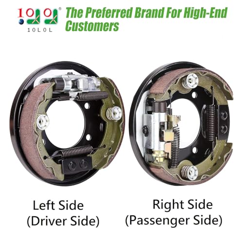 10L0L Brake Assembly Kit for EZGO TXT & Yamaha G14-G22 Golf Carts, Includes Shoes & Hardware