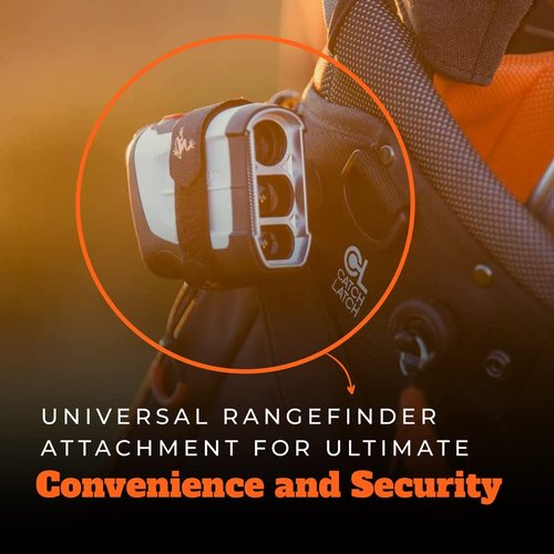 Frogger Golf Magnetic Rangefinder Holder for Carts & Push Carts Latch It Technology, Non Slip Straps, Adjustable Range Finder Mount Strap with Strong Magnets Golf Course Accessories