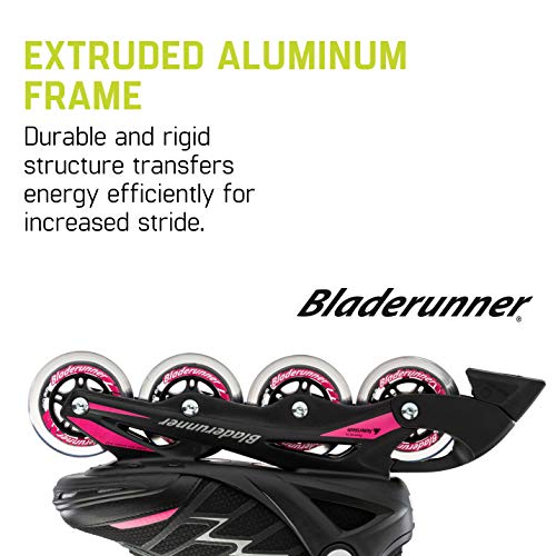 Rollerblade Bladerunner Advantage Pro XT Women's Fitness Inline Skates Black/Pink US Size 9