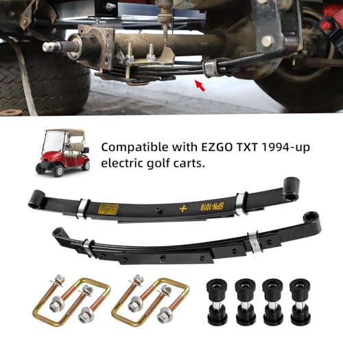 Golf Cart Rear Leaf Spring Kit for EZGO TXT 1994-2009 Heavy Duty 4-Leaf Replacement