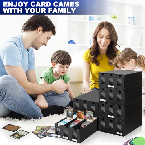 18000+ Card Storage Box Bulk Set with Dividers Labels Tape - Organize Trading Cards