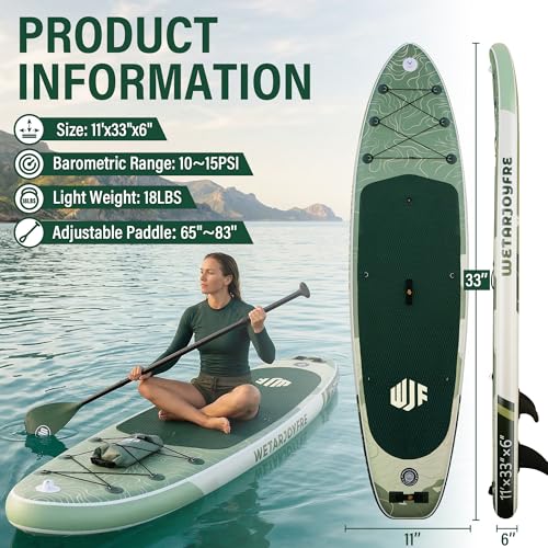 Inflatable Stand Up Paddle Board 11ft Ultra-Light 550lbs Capacity with Accessories