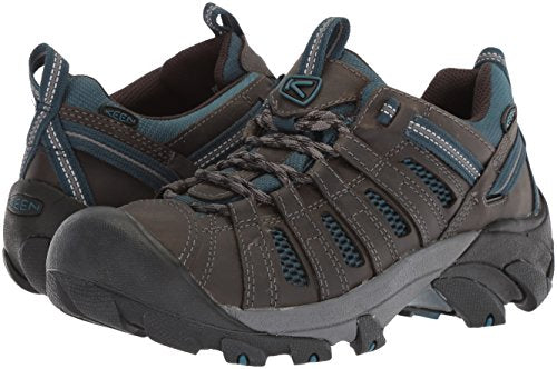 KEEN Men's Voyageur Low Height Breathable Hiking Shoes Alcatraz Legion Blue 10.5