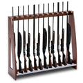 Yousoontic Walnut Gun Rack for Indoor Storage Holds 12 Rifles