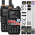 2Pack Handheld GMRS Radio with GPS APRS NOAA Long Range Walkie Talkies