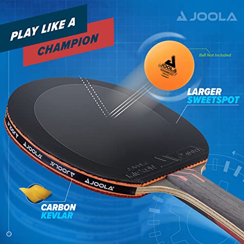 Ping Pong Paddle - JOOLA Infinity Overdrive Carbon Tech with Red Handle - Professional Table Tennis Racket