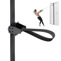 FITKIT Door and Wall Sliding Anchor Straps with Movable Multi Points for Resistance Bands, Workout Attachment for Home Gym, Fits 6-8 ft Doors