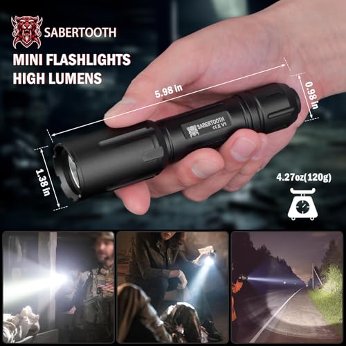 High Lumens Tactical LED Flashlight 2200 Lumens Waterproof for Law Enforcement