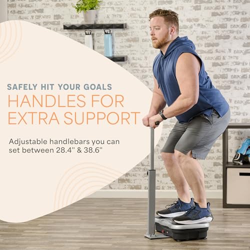 Lifepro TrimLite Vibration Plate with Handles & Magnetic Acupoints - Gray
