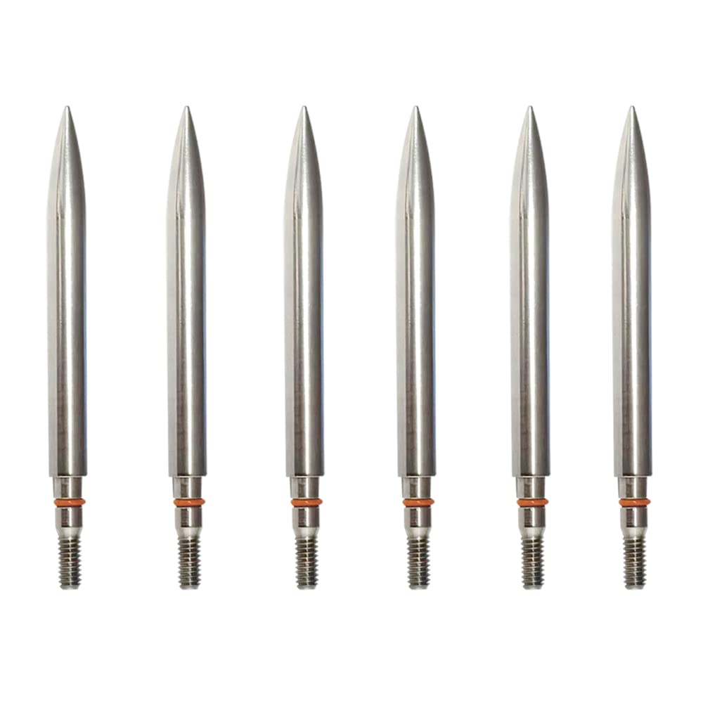 Field Points arrowheads 300 Grains Archery Field Points, 9/32" Stainless Steel Screw in Archery Field Tips and Broadheads (1 Dozen 12 PCS)