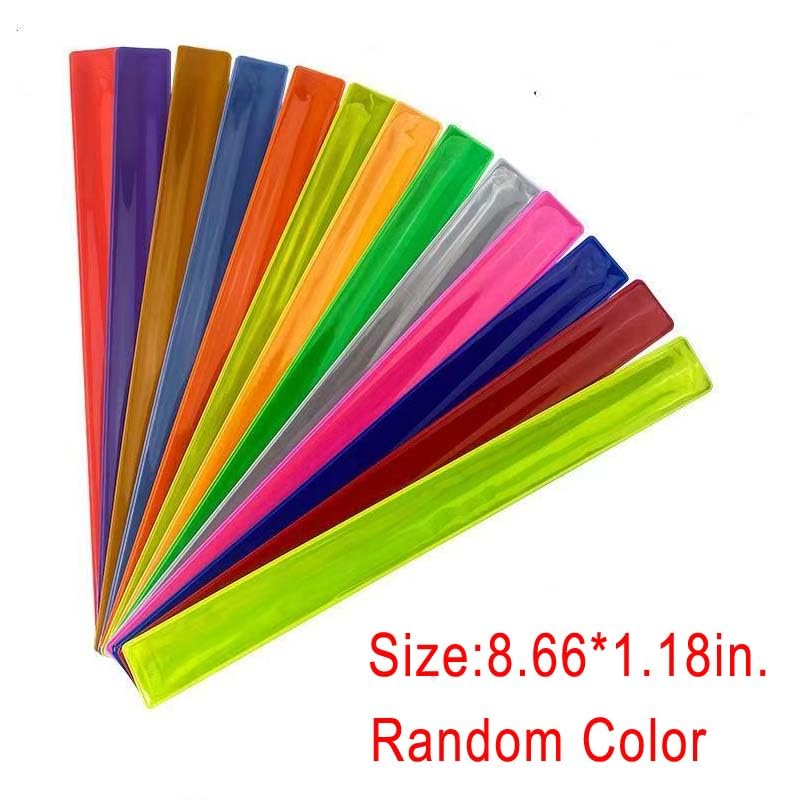 UltAlt 10 Pack Bike Frame Reflective Band Snap Loops Non-Sticky Detachable Decorative Bike Reflectors Reflective Tape for Bike Handlebar Bicycle Seat Post Motorcycle Crash Bar Engine Guard Dirt Bike