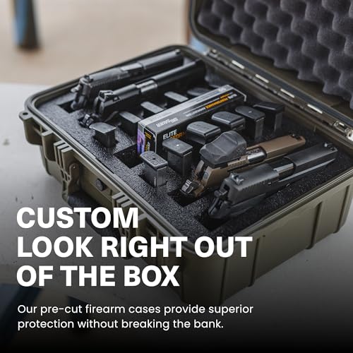 Condition 1 Waterproof Gun Case Black Model 179 | TSA Approved Hard Pistol Storage