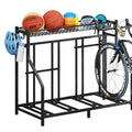 YIZAIJIA 4 Bike Stand Garage Bike Rack Storage Organizer Adjustable Space Saver