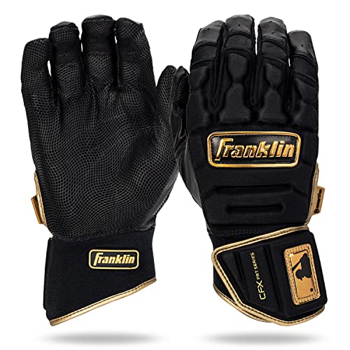 Franklin Sports CFX Pro PRT Batting Gloves Adult Medium Black/Gold