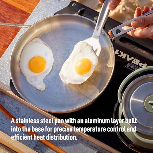 Sea to Summit Detour 10-Inch Stainless Steel Camping Pan with Reversible Handle