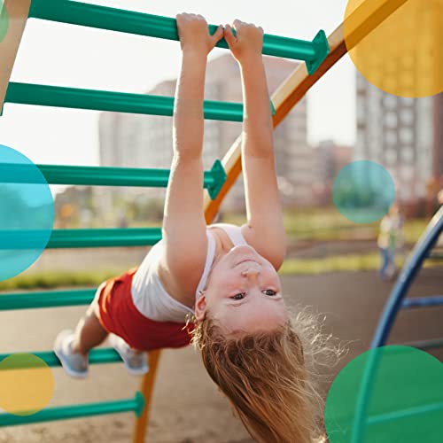 Green Steel Monkey Bars for Playground Set - 16.5 Inch Kids Climbing Rungs (12 Pack)