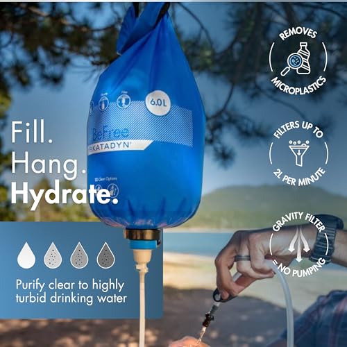 Katadyn BeFree Gravity 6L Water Filter System for Camping & Group Use