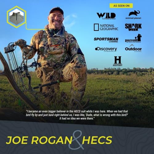 HECS Lightweight Deer Hunting Camo Suit Set - Everywhere Green, Large