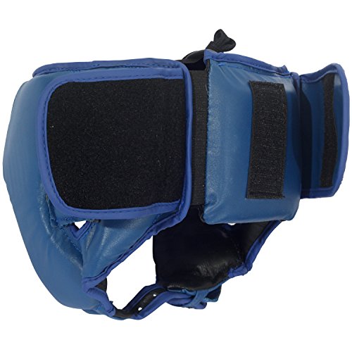 Ringside Large Black Boxing MMA Muay Thai Headgear Without Cheeks - Competition Head Protection