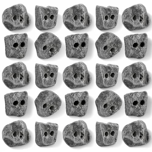 25 Large Rock Climbing Holds Set - Made in USA, Durable Indoor & Outdoor Wall Grips, Variety of Shapes - Rocky Mountain Climbing Gear