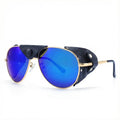 OSSAT Polarized sunglasses with side shields cowhide Shield wind proof sunshade For Men Women Classic Mountain Fishing eyewear