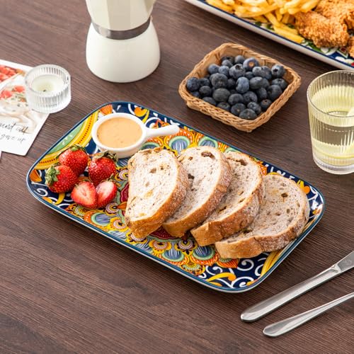 vancasso Serving Platters Set of 3, 16"/14"/12" In Rectangular Trays
