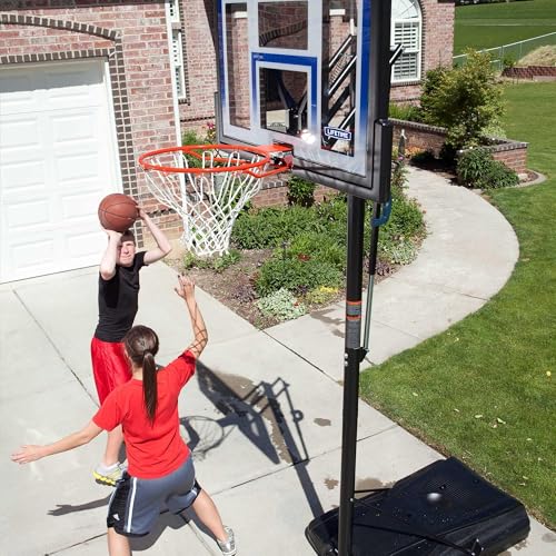 Lifetime Portable Basketball Hoop with 48 Inch Backboard & Adjustable Height 8-10 ft