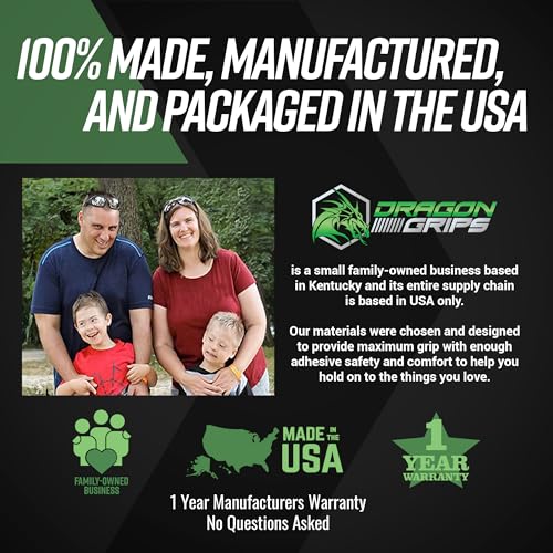 Dragon Grips Rubber Grip Tape 4x12 Inches - Tactical Firearm & Weapon Grip Tape - Pack of 1