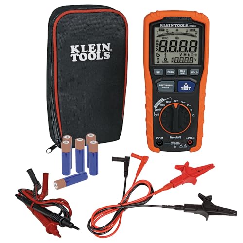 Multimeter Insulation Tester - Klein Tools ET600 with Auto-Ranging TRMS, 4000MΩ Resistance, 125V-1000V, Tester Variation