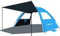 Gorich Beach Tent - Portable Sun Shelter with UPF 50+ UV Protection | Easy Setup for 3-8 People