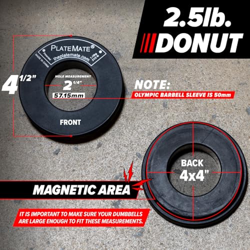 Magnetic Dumbbell Weights Pair 2.5 lb Microload for Strength Training