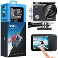AKASO V50X Action Camera 4K/30fps Waterproof with Touch Screen & Accessories (No MicroSD)