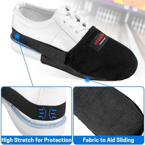 Bowling Shoe Slider - 2 Pieces Bowling Shoe Covers Sole Slide Protectors