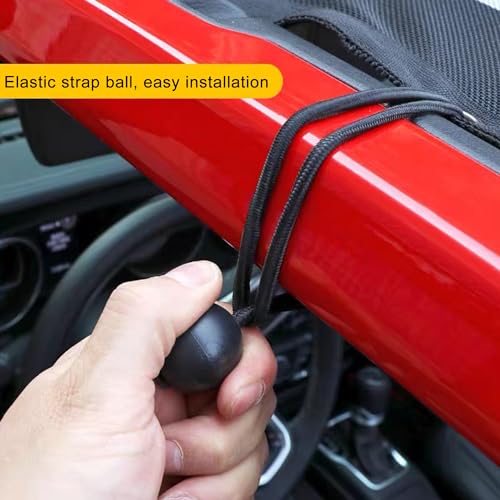 24 Inch Mesh Boat Storage Bag with Elastic Rings - Cargo Organizer Pouch
