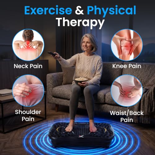 XSMITE Vibration Plate Exercise Machine for Full-Body Workout & Lymphatic Drainage