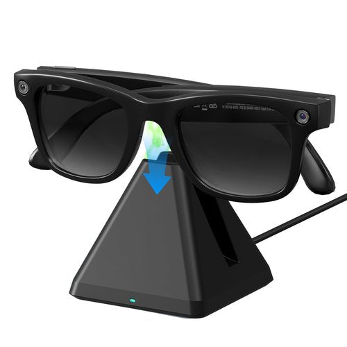 Charging Station Compatible with Ray-Ban（Gen 1 & Gen 2）& Oakley Meta Smart Glasses – Safe & Stable Charger with Proprietary Handshake Protocol, Accessories for Wayfarer, Headliner, Skyler, HSTN
