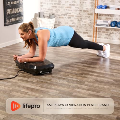 Lifepro Turbo & Hovert 3D Vibration Plate Exercise Machine Large Black - 99 Speeds