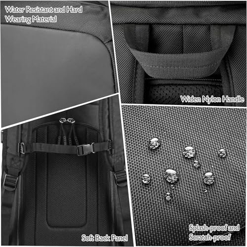 Unigear 70L Ski Boot Bag Backpack with Helmet Goggle Storage - Black