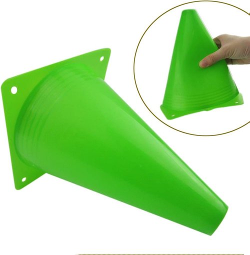 Mirepty 7-Inch Plastic Traffic Cones - Agility Training Markers for Soccer, Skating, Football & More