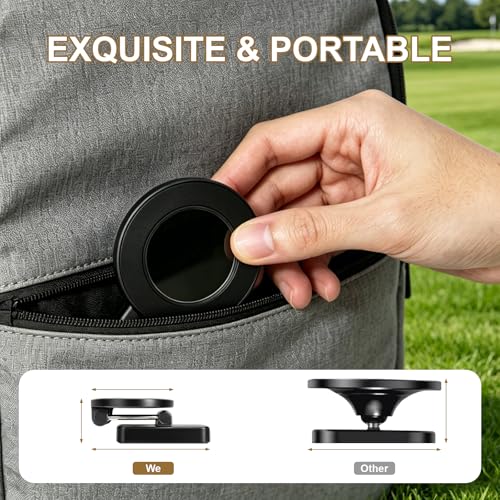 Magnetic Golf Cart Phone Holder - 360° Rotatable, Compatible with MagSafe iPhone 12-17, Golf Accessories for Men & Dad
