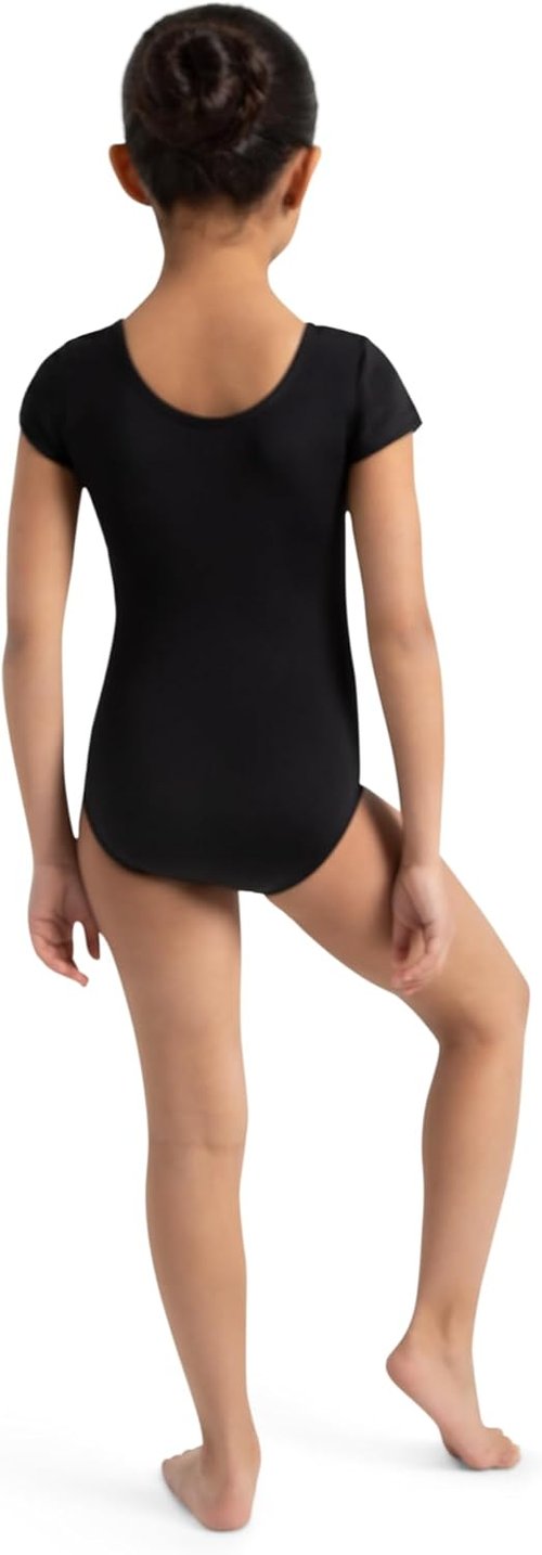 Capezio Girls Short Sleeve Leotard - Comfortable Fit for Dance | Available in Various Sizes