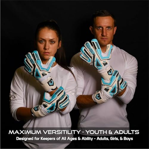 Renegade GK Fury Sub-Z Roll Cut Goalkeeper Gloves with Microbe-Guard - Youth & Adult Sizes