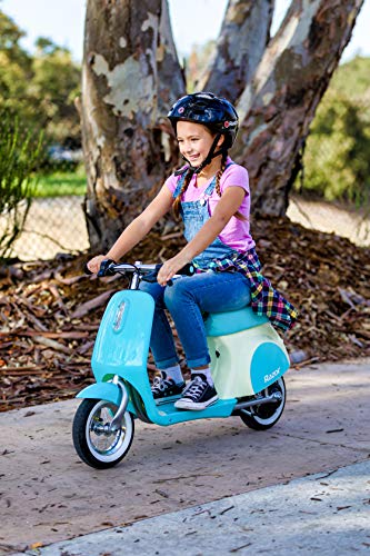 Mini Electric Scooter for Kids - Retro Style Youth E-Scooter, Up to 8 mph, 40 Min Ride Time