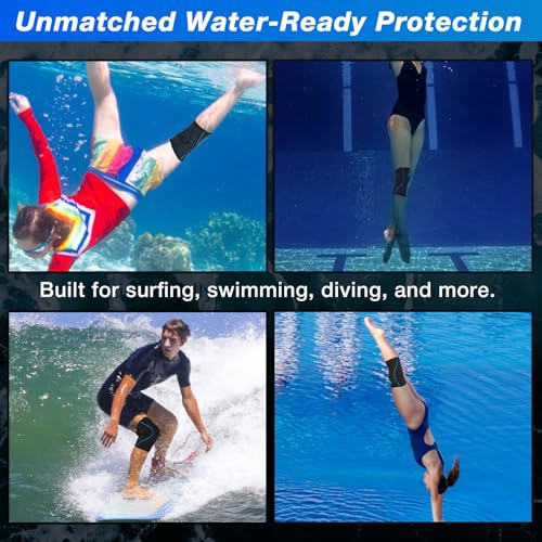 Nvorliy AquaFlex Pro Knee Brace - Medium Compression Knee Sleeve for Water Sports & Injury Recovery