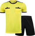 Skiennix Men's Soccer Referee Uniform - Short Sleeve Jersey with Matching Shorts | Professional Fit