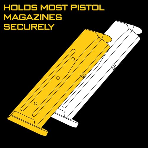 High Speed Gear Triple Pistol Taco MOLLE Mag Pouch Black - Tactical Magazine Holder