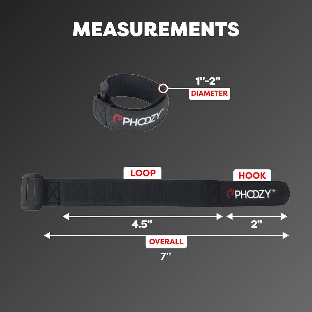 PHOOZY Accessory Straps (3-Pack) – Adjustable Hook-and-Loop Straps for XP3 Series, MOLLE Compatible, Secure Gear to Backpacks, Bike Handlebars, Boat Railings & Outdoor Equipment