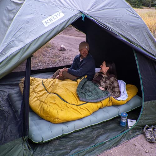 Kelty Sea Spray Kush Queen Air Bed with Battery Pump PVC-Free Camping Mattress